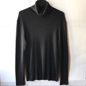 Tommy Hilfiger NWT Black Cotton Turtleneck Sweater